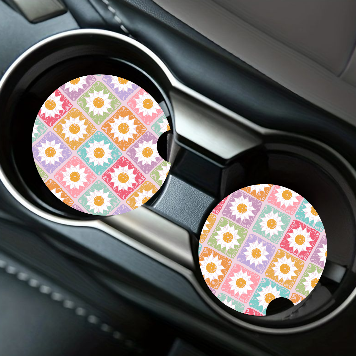 Sun Quilt Car Coaster