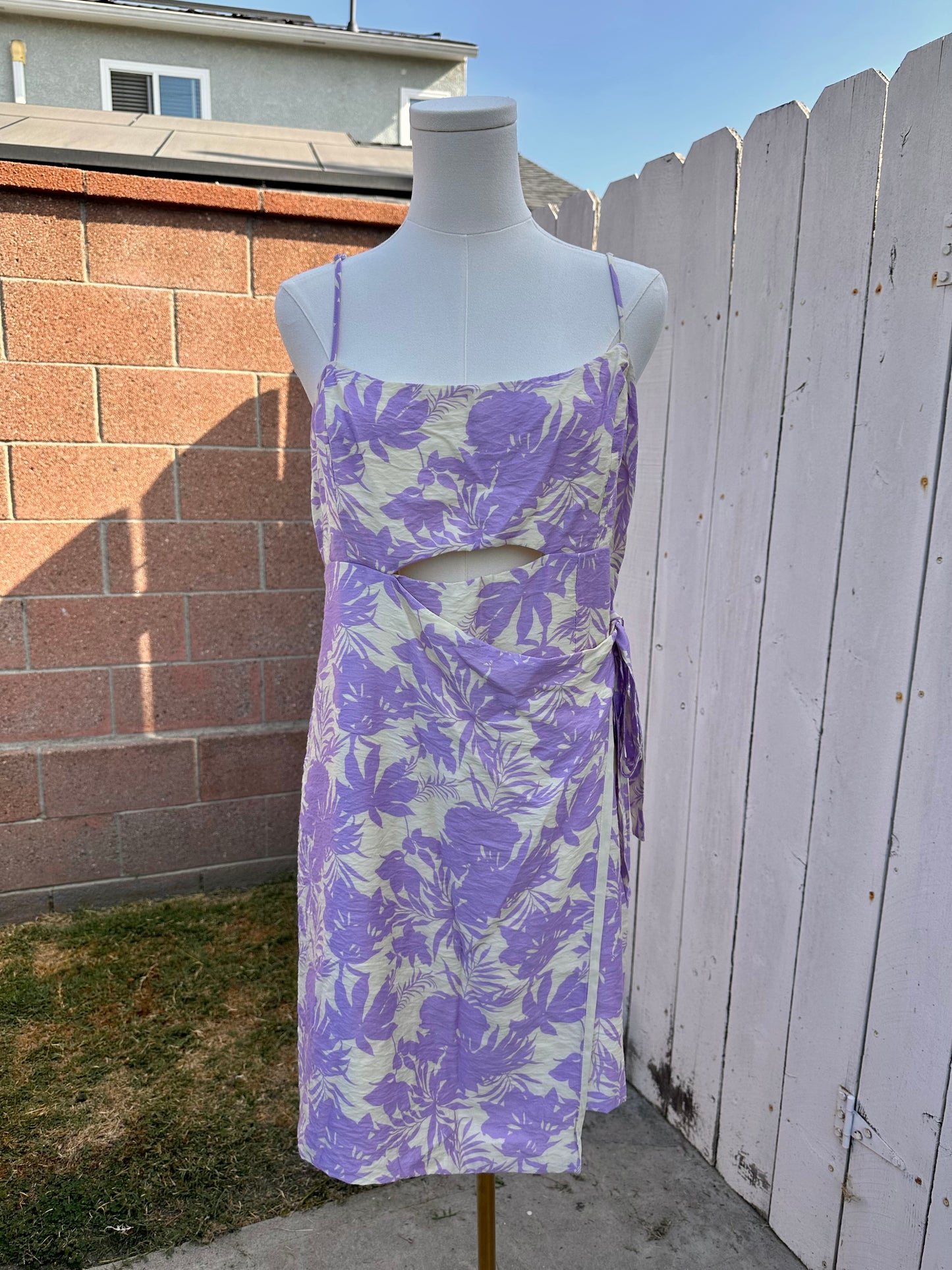 NWT XL Lavender Floral Dress