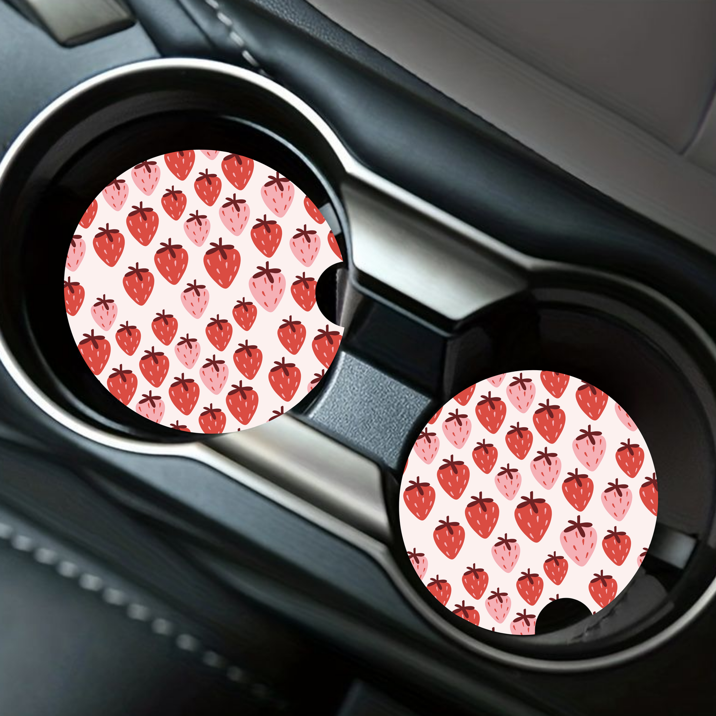 Strawberries Car Coaster