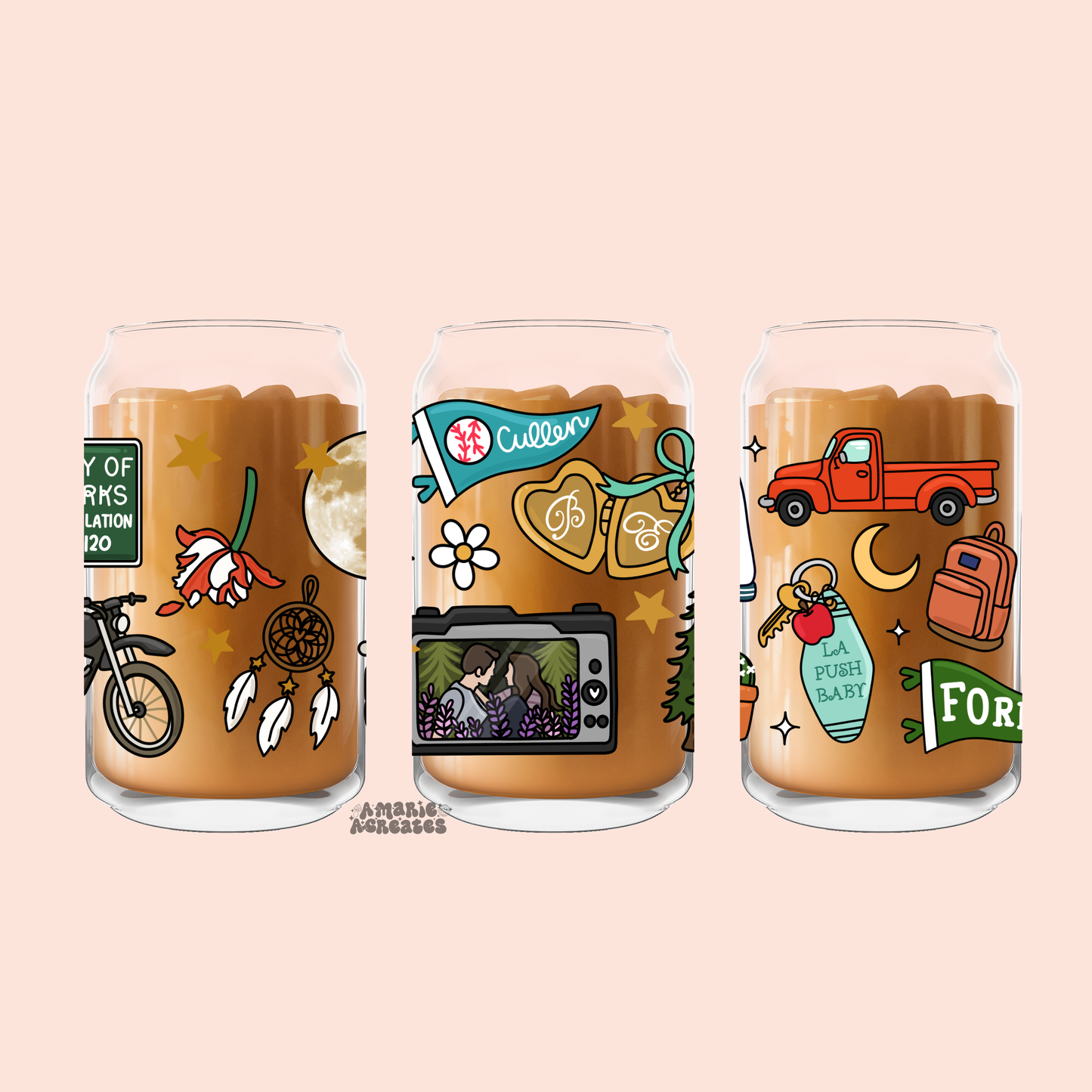 Twilight Wraps Glass Cup