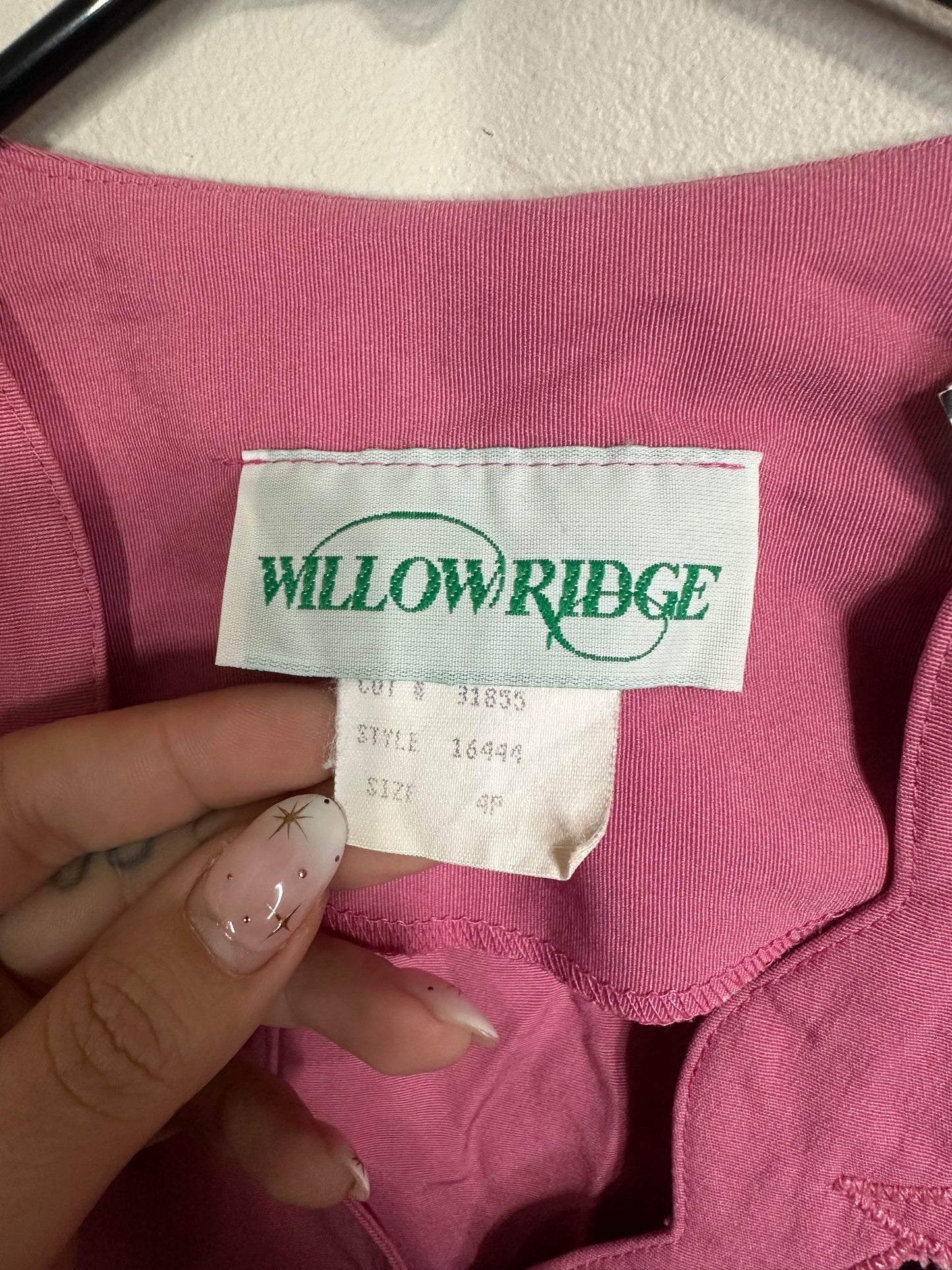Size 4 Vintage 1980s Pink Wiggle Sheath Dress