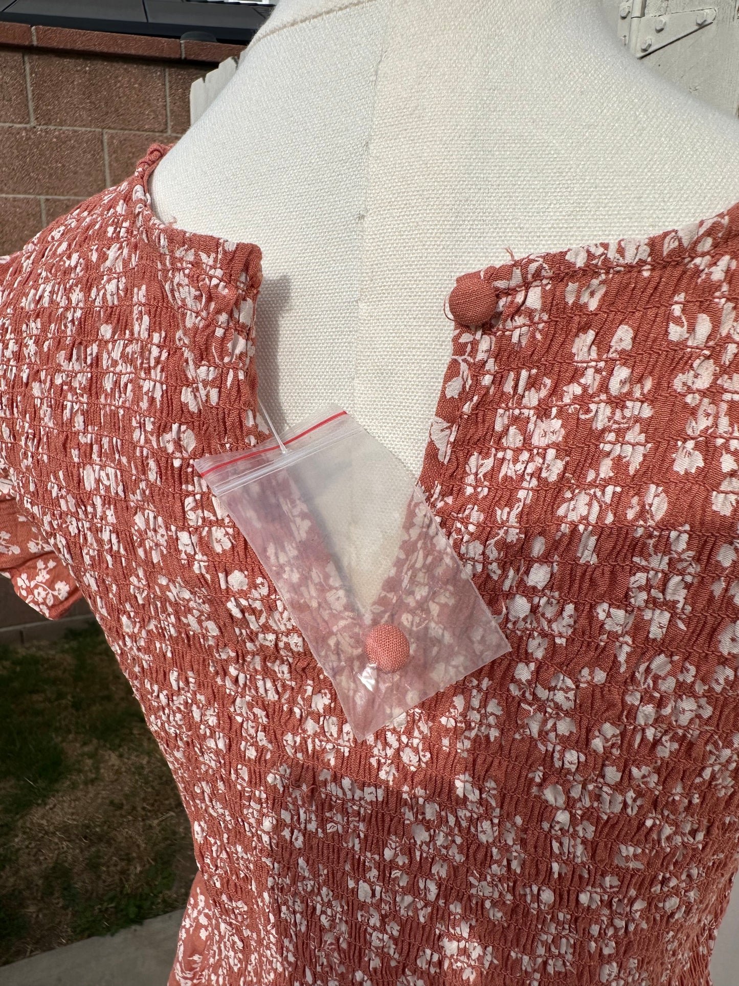 NWT Large Floral Mauve Dress