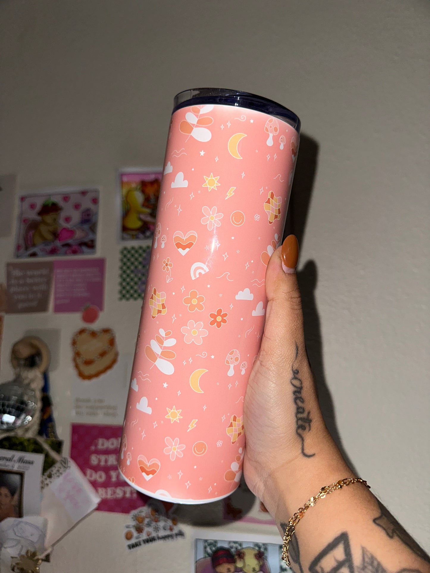 Pink Doodles Tumbler