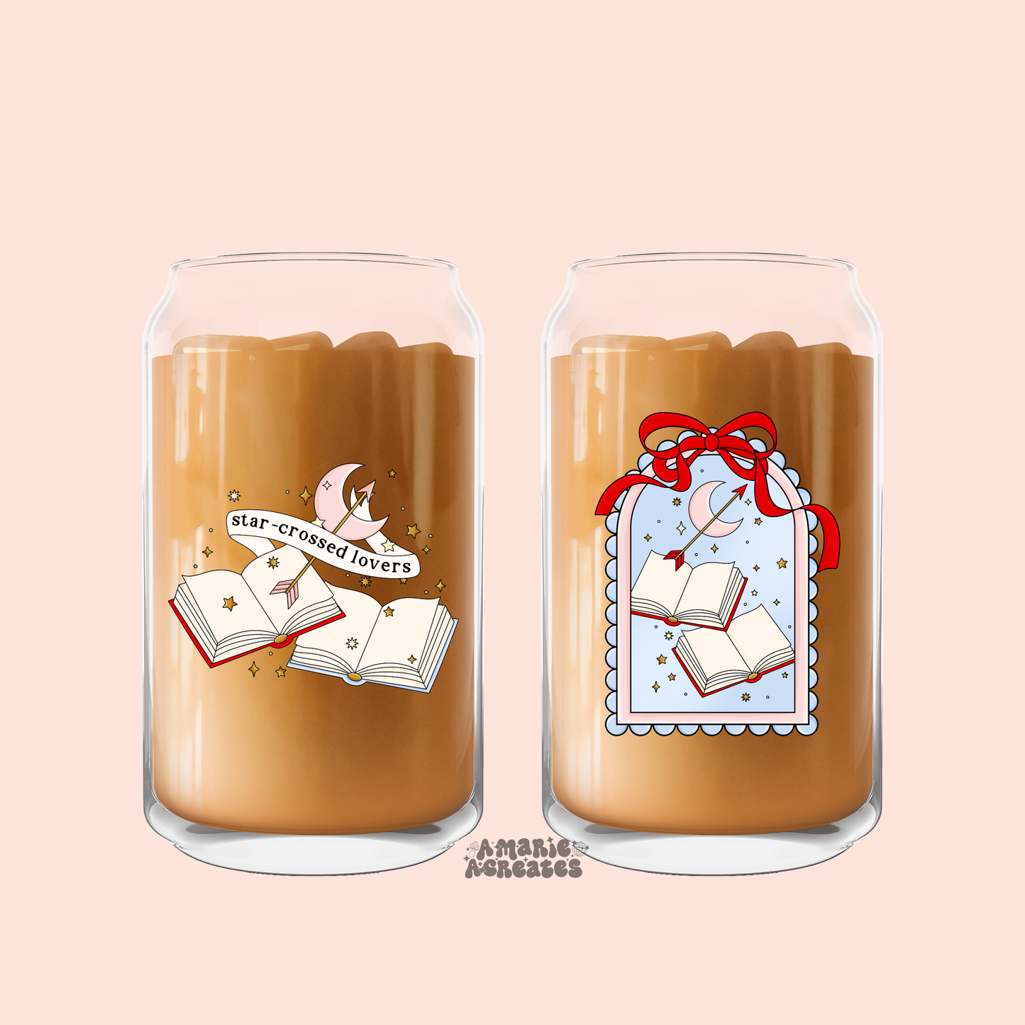 Star Crossed Lovers Glass Cup