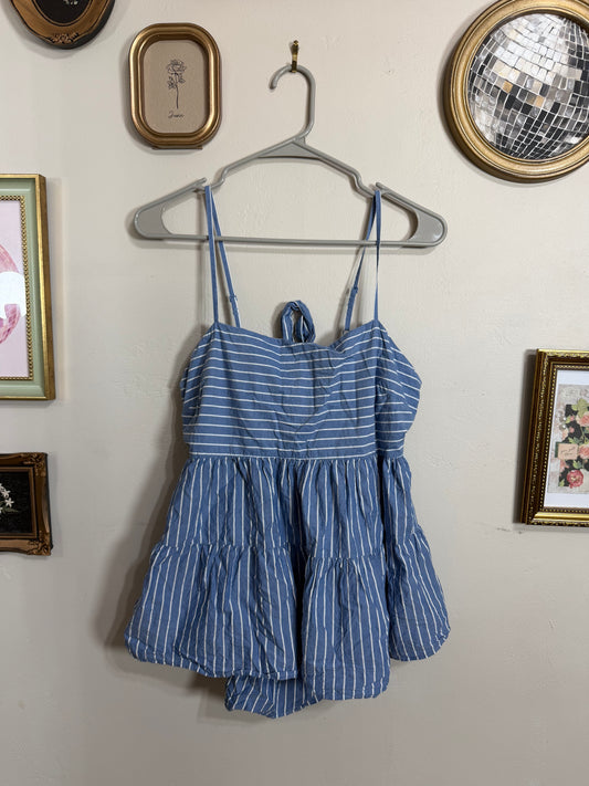 Large Babydoll Tie Back Tank Top