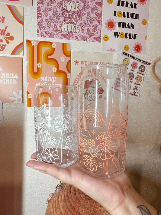 Groovy Garden Glass Cup