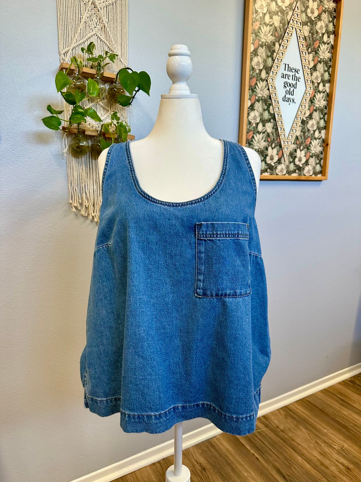 XXL Denim Tank Top