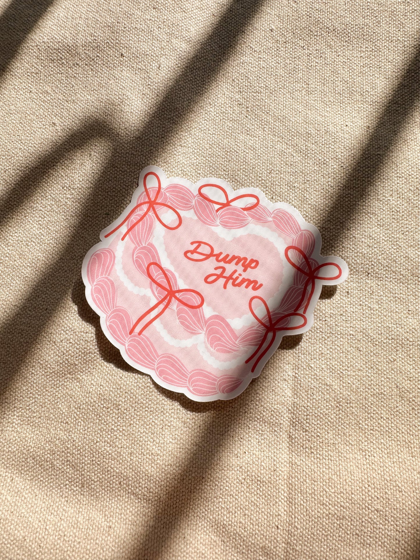 Dump Him Cake Sticker