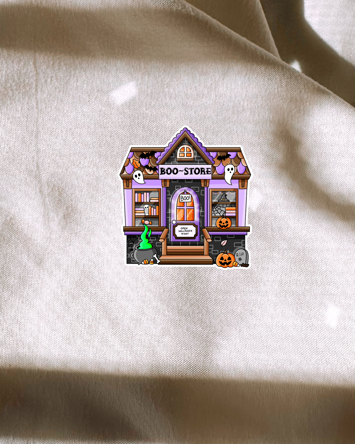 Halloween Bookstore Sticker