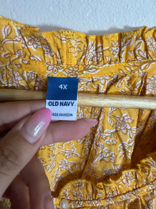 4x NWT Floral Mustard Blouse
