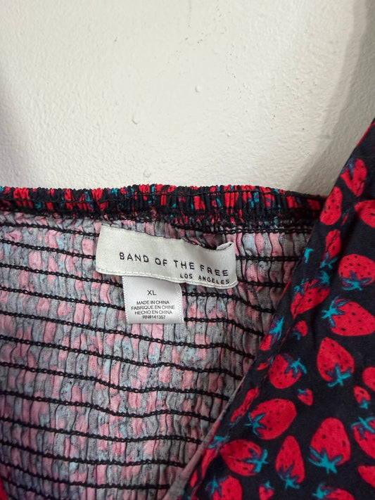 XL Strawberry Crop Top