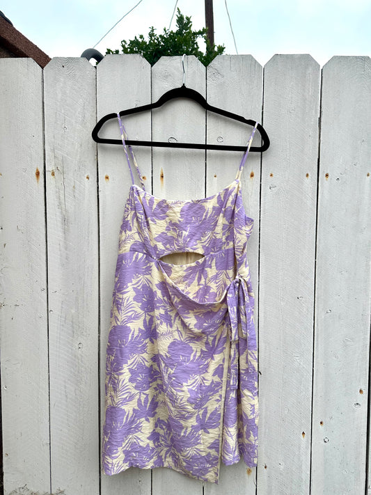 NWT XL Lavender Floral Dress