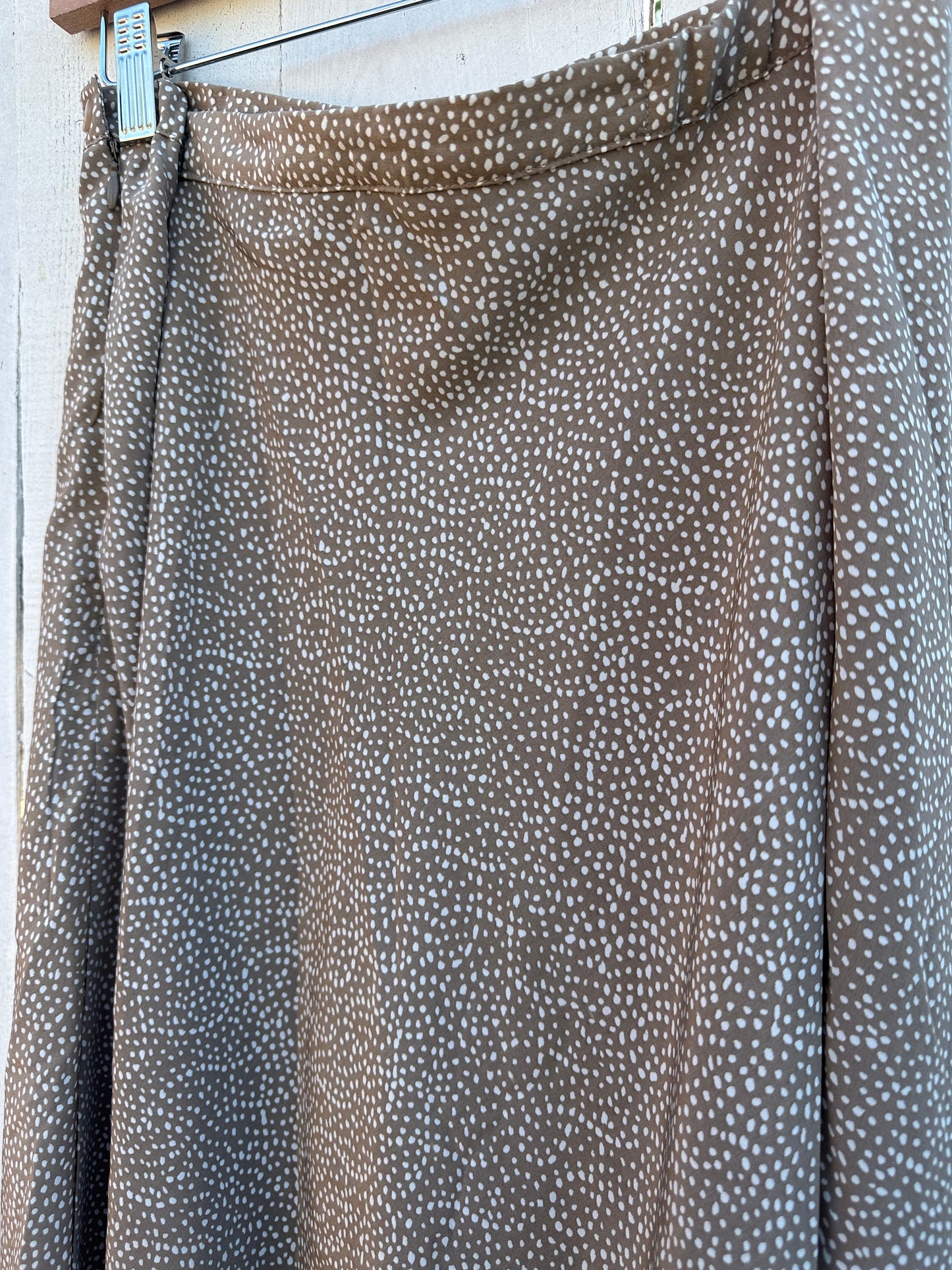 Large Khaki Speck Skirt