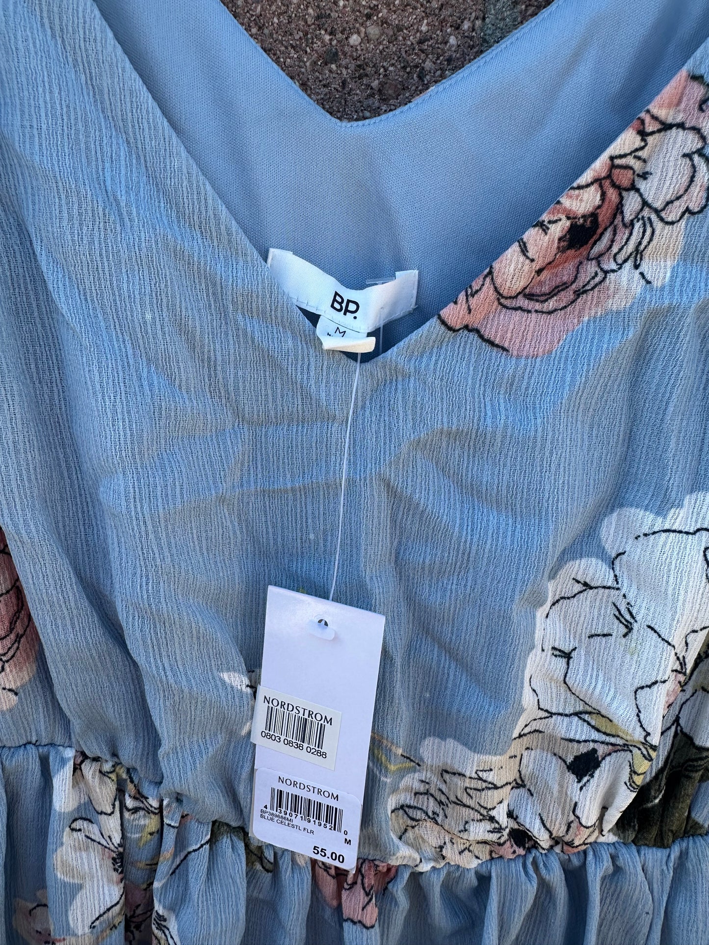 NWT Medium Blue Floral Dress