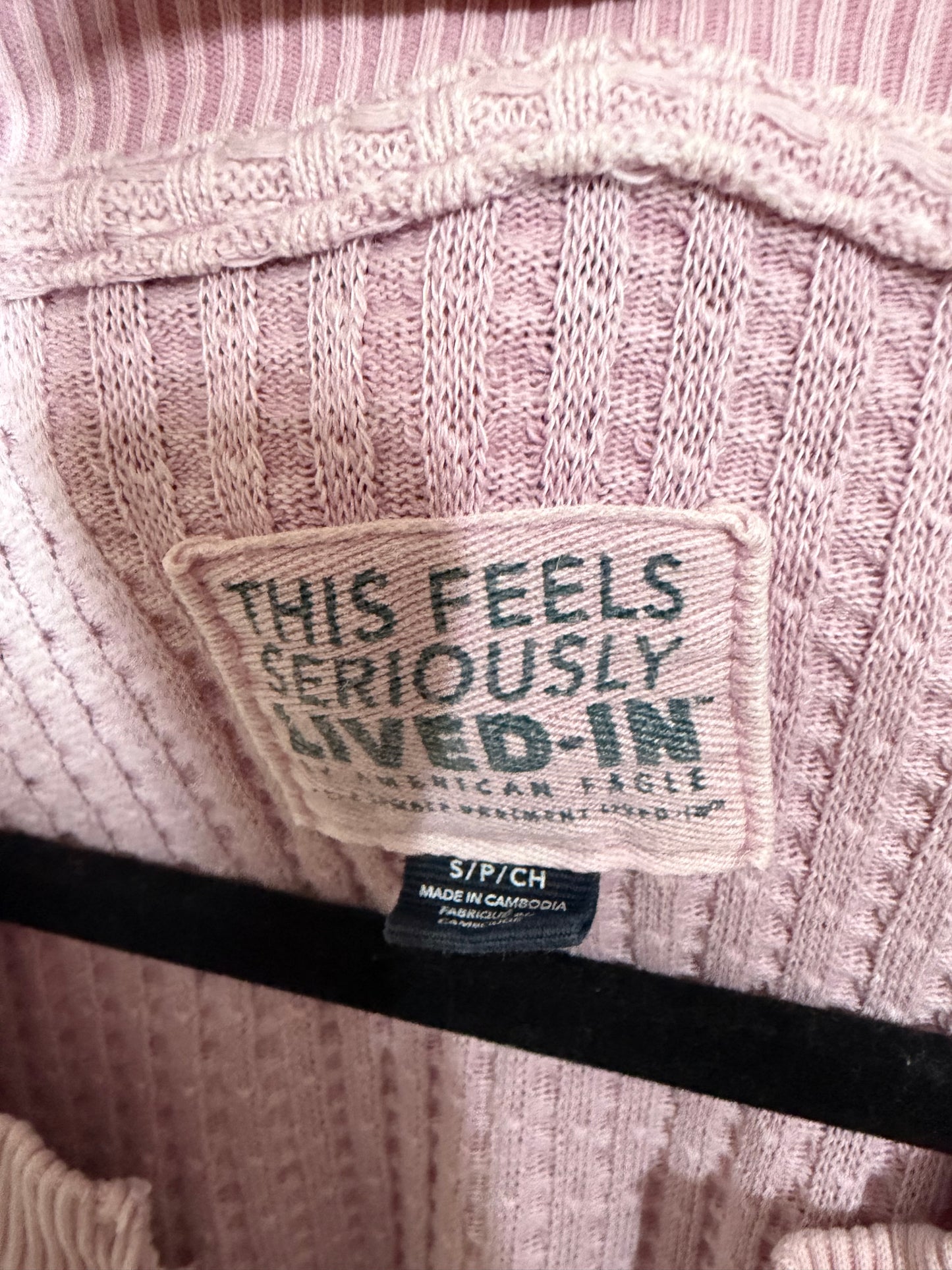 Small Pink Oversized Sweater