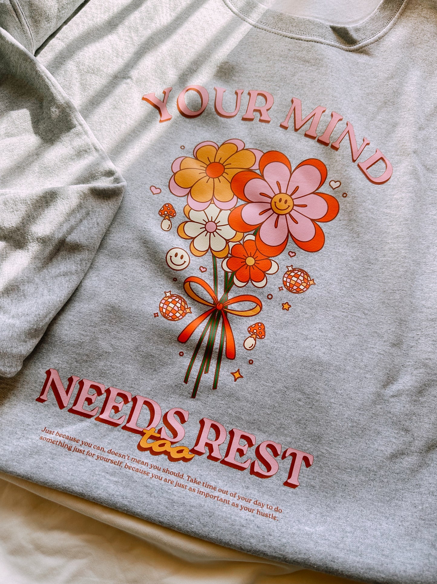 Your Mind Needs Rest Too Graphic Top
