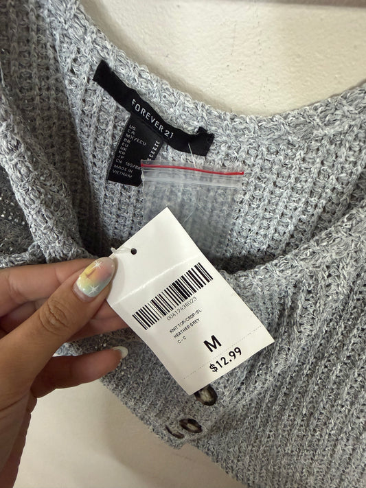 Medium NWT Grey Knit Cropped Tank