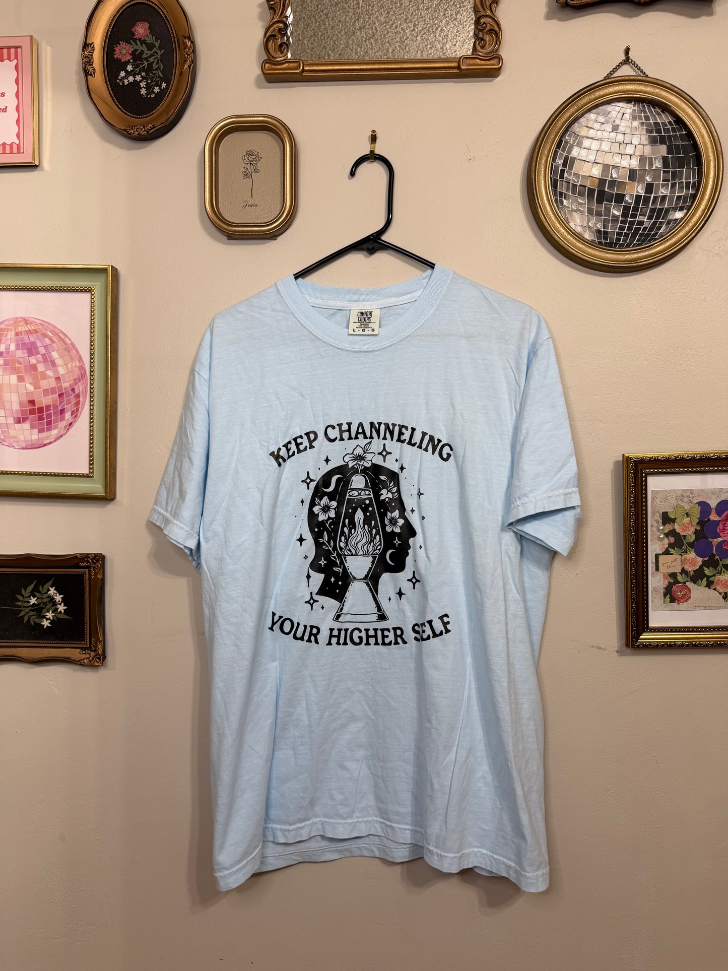 Large Keep Channeling Your Higher Self Graphic Tee