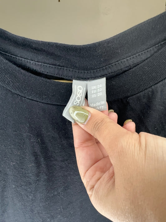 XXL (Size 20) Basic Black Tee