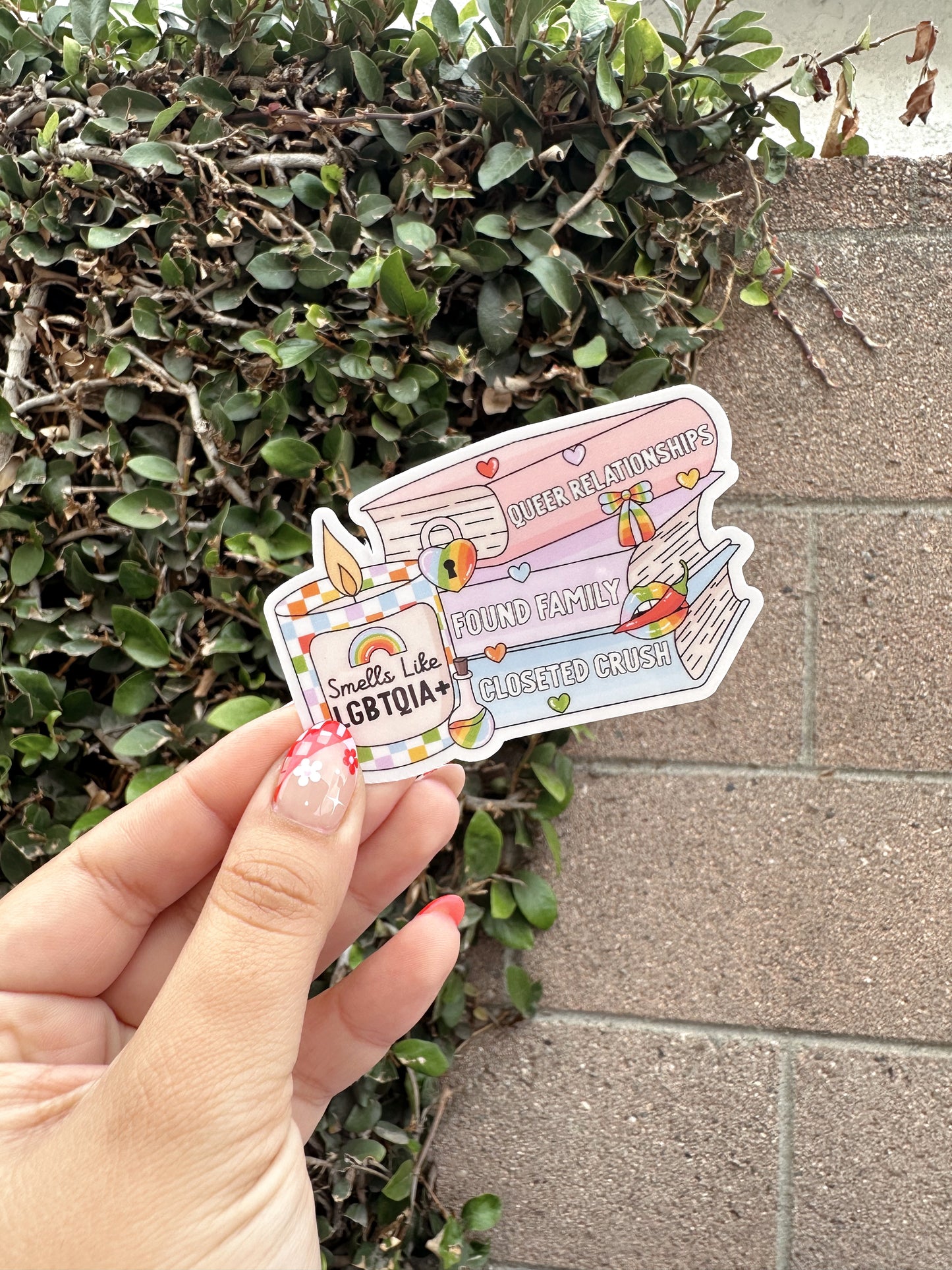 Bookish LBGTQIA+ Sticker