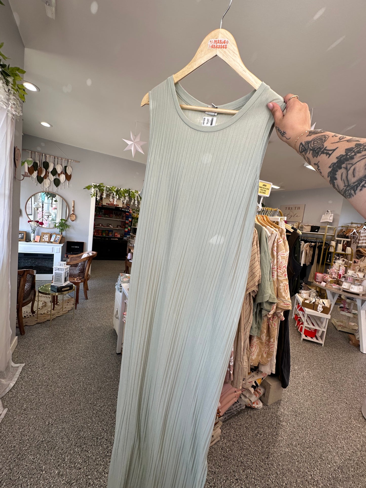 XL Green Maxi Dress