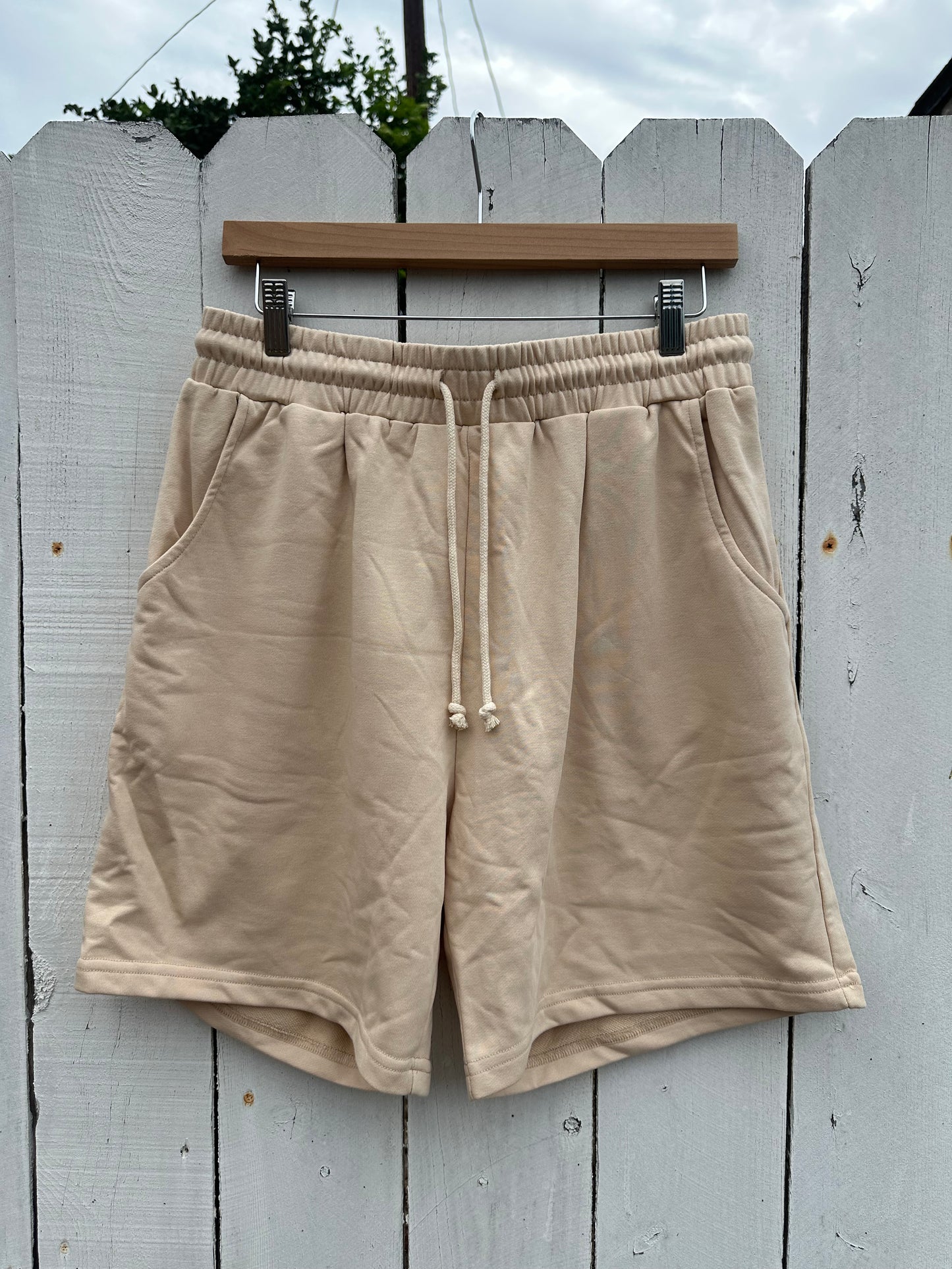 2XL Tan High-waisted Shorts
