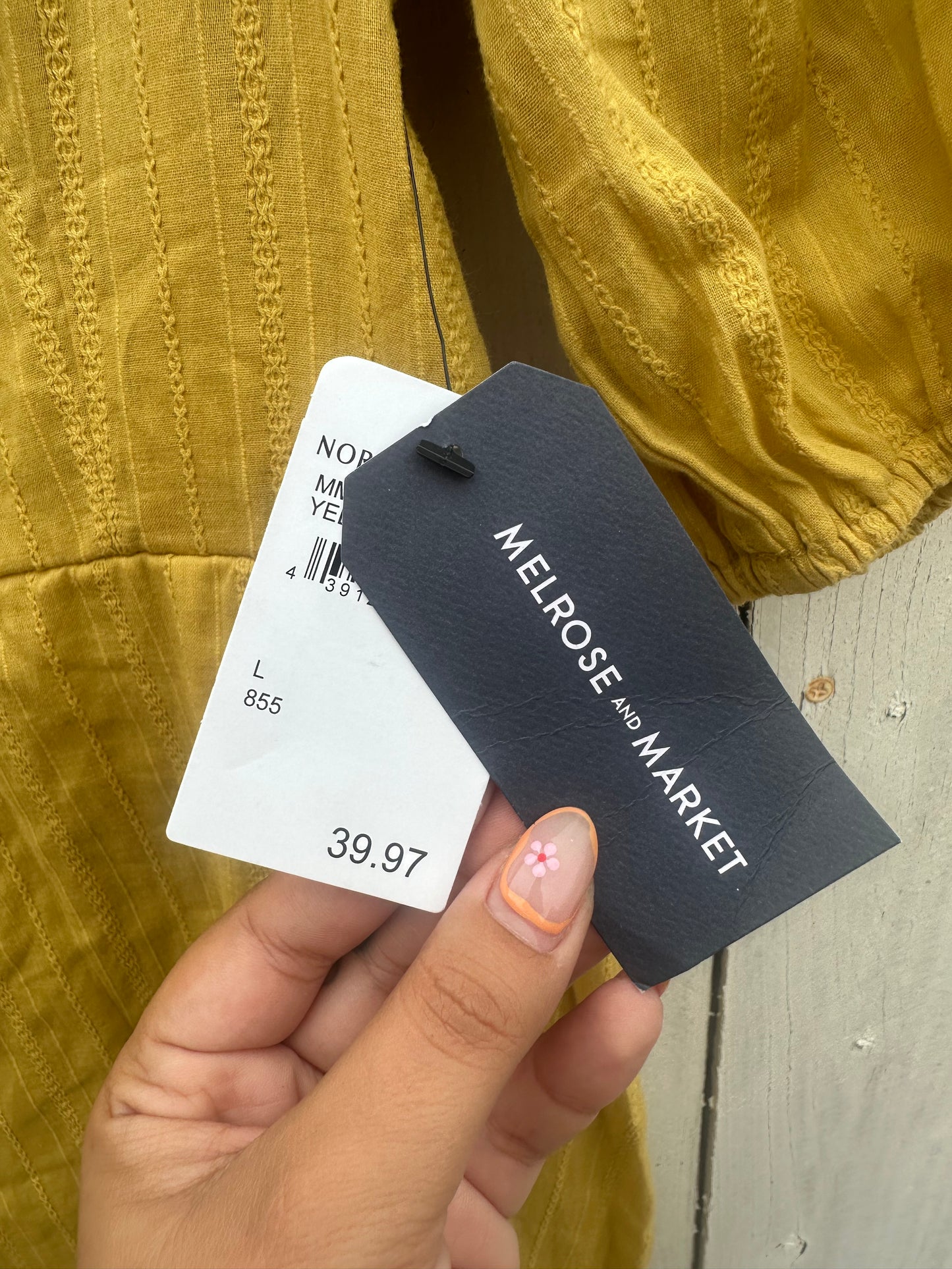 NWT Large Mustard Dress