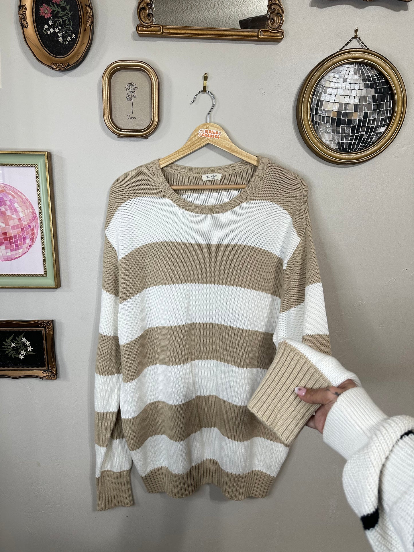XL/1x Striped Sweater