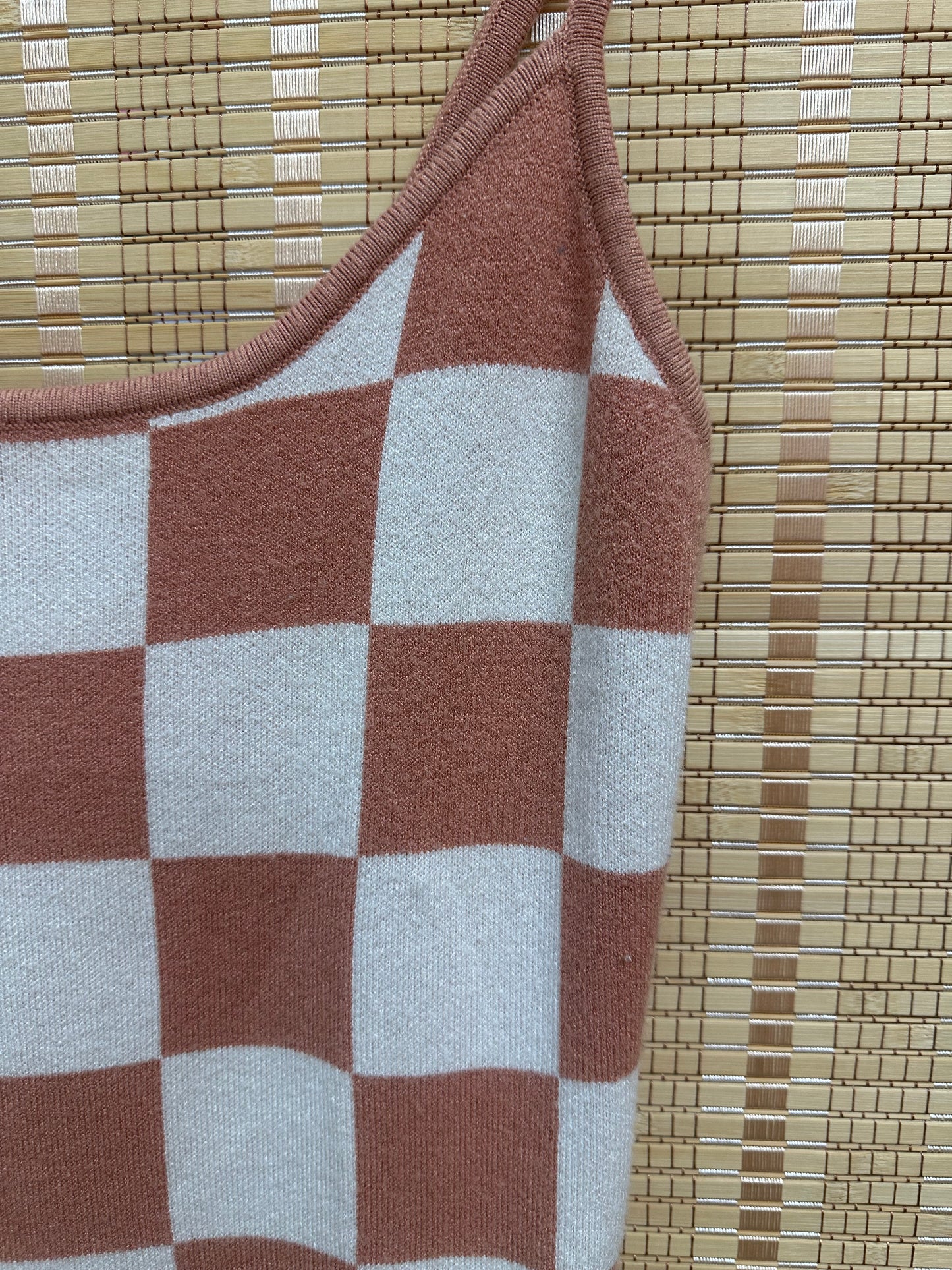 M/L Checkered Bodycon Dress