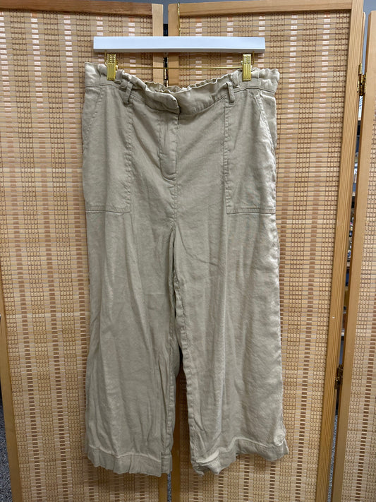 Large Tan Linen Pants