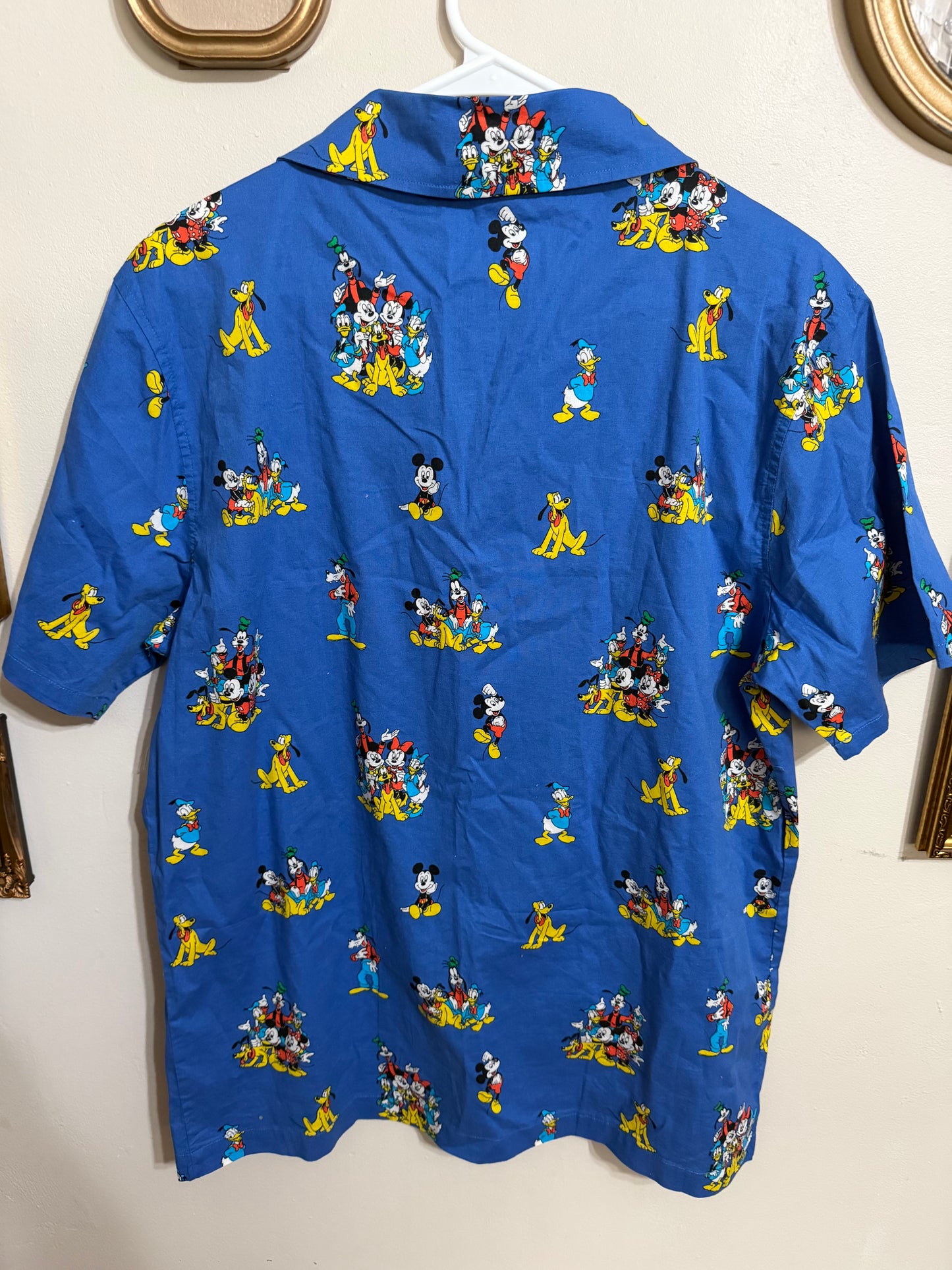 Medium NWT Magical Characters Blue Button Up