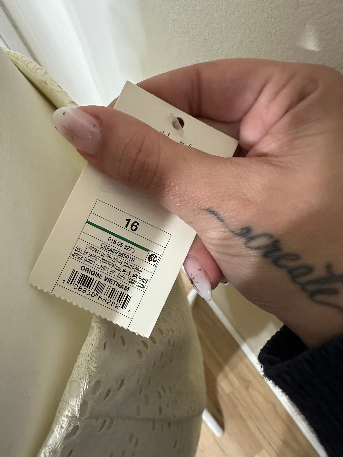 NWT Size 16 Cream Crochet Skirt