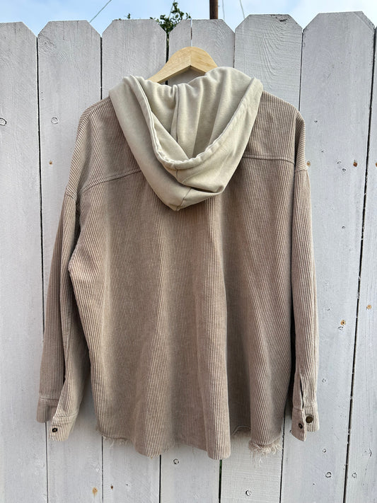 L/XL Tan Corduroy Jacket