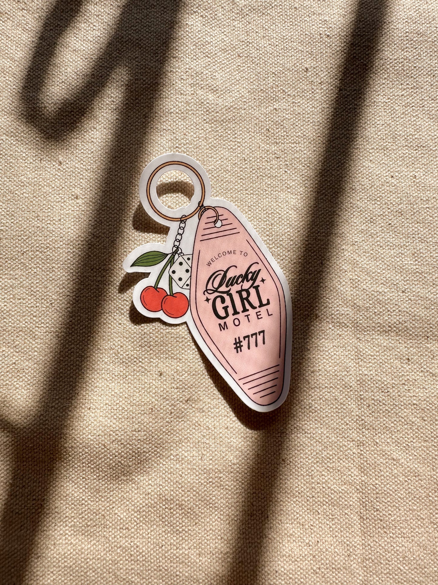 Lucky Girl Motel Sticker