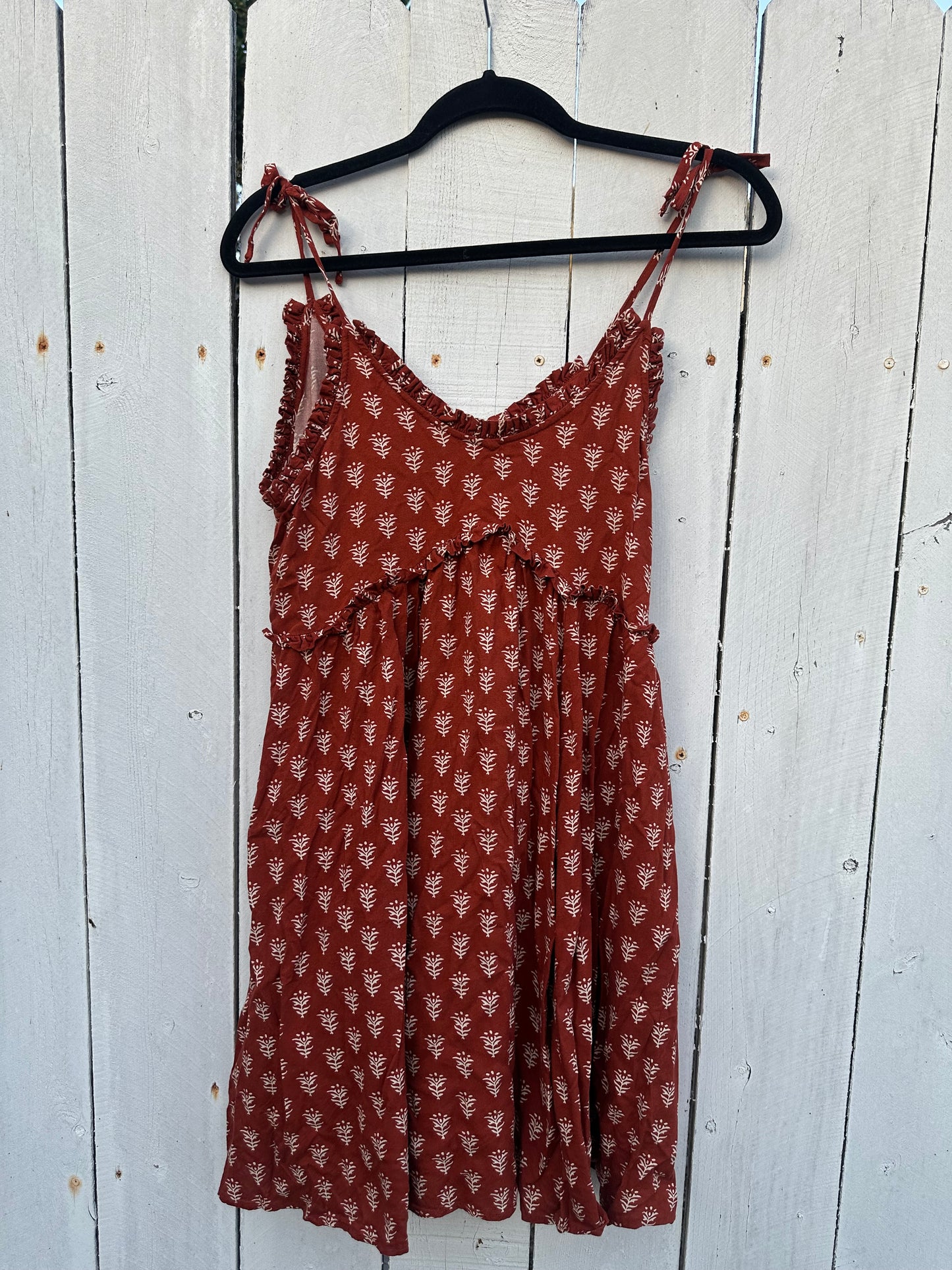 Medium Rust Leaf Dress