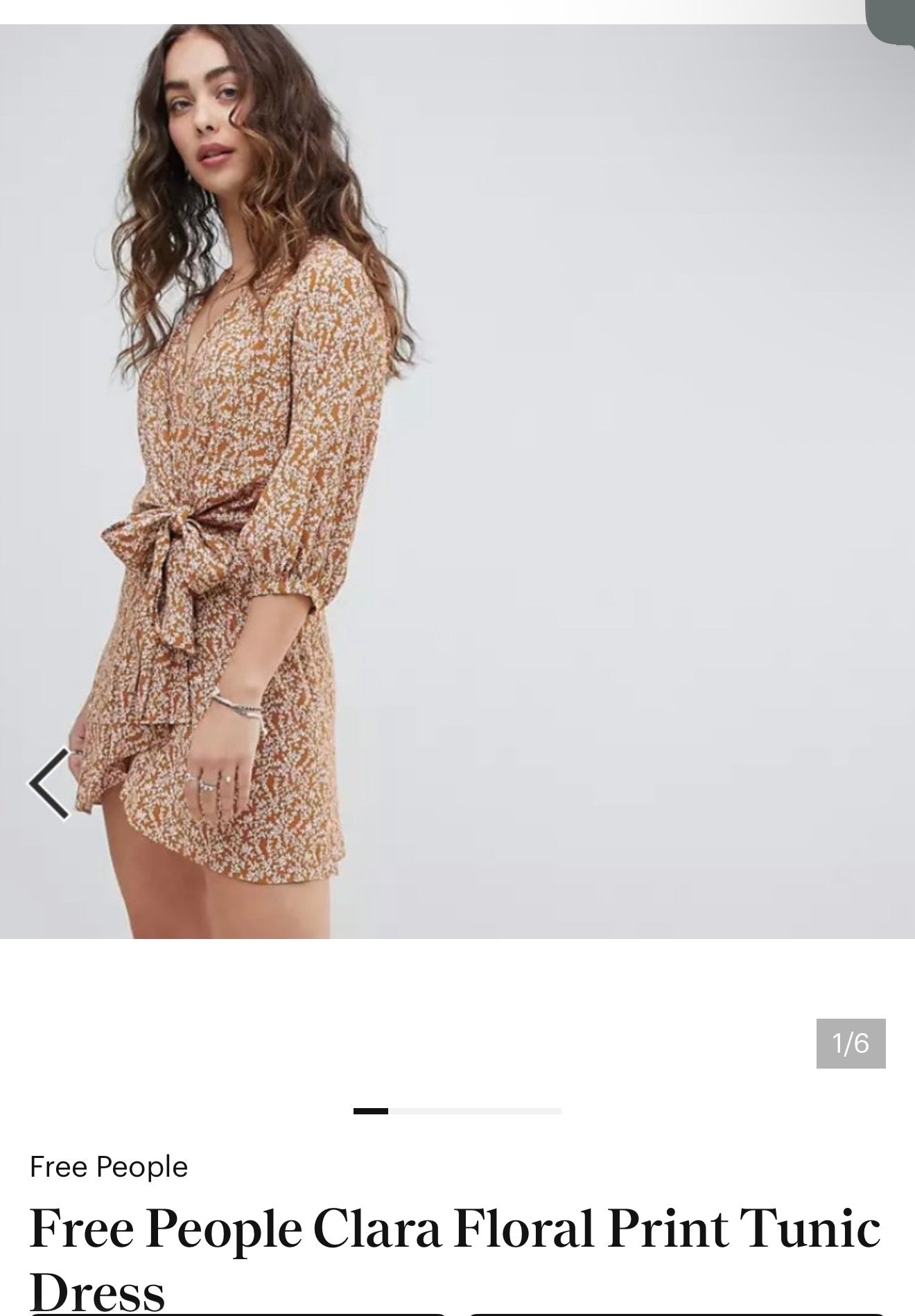 XL Floral Tie Dress/Tunic Top