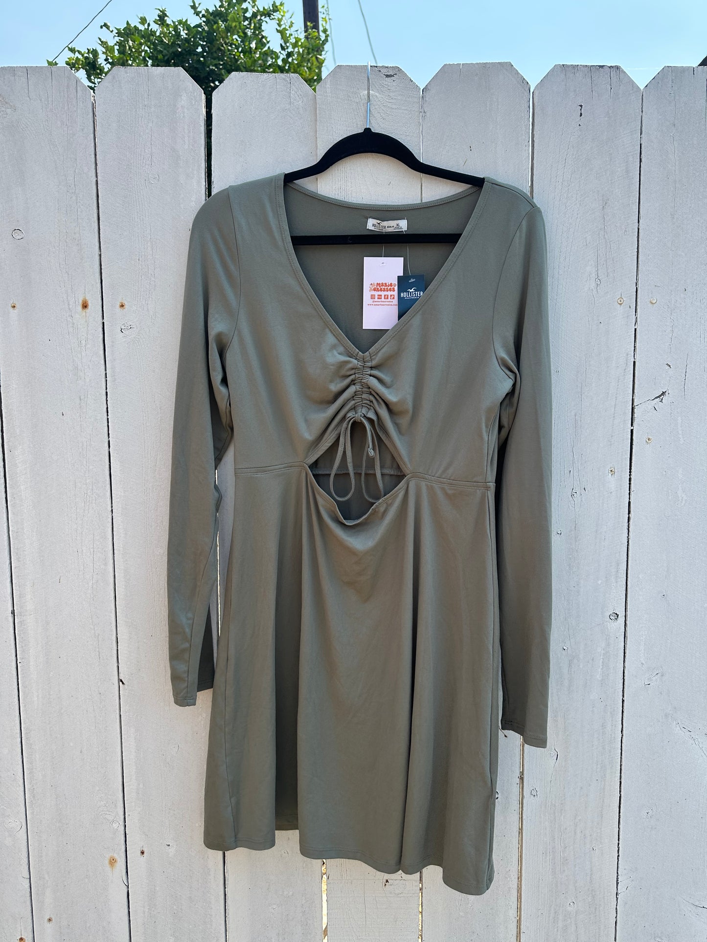NWT XL Green Long Sleeve Dress