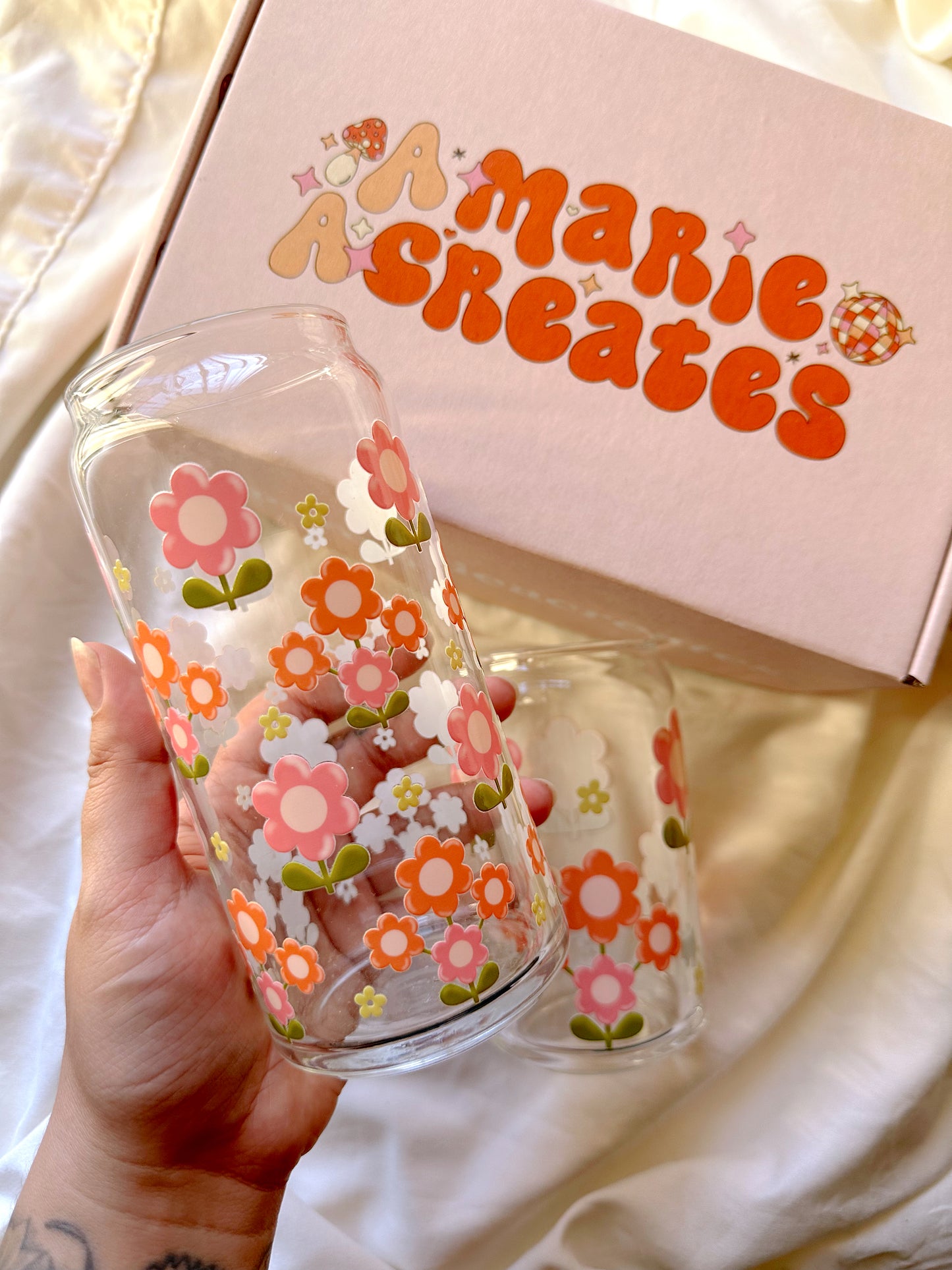 Spring Field Glass Cup