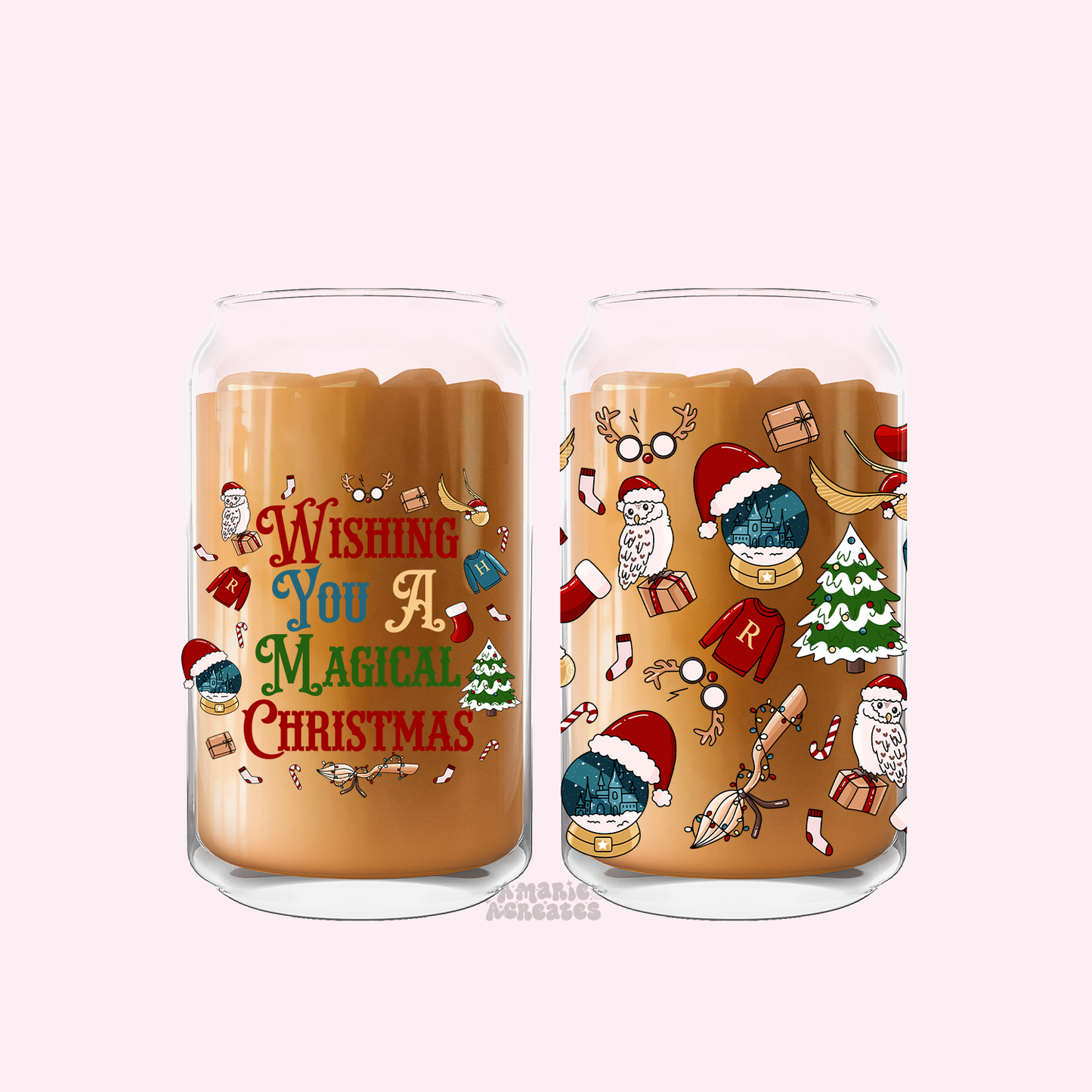 HP Christmas Glass Cup