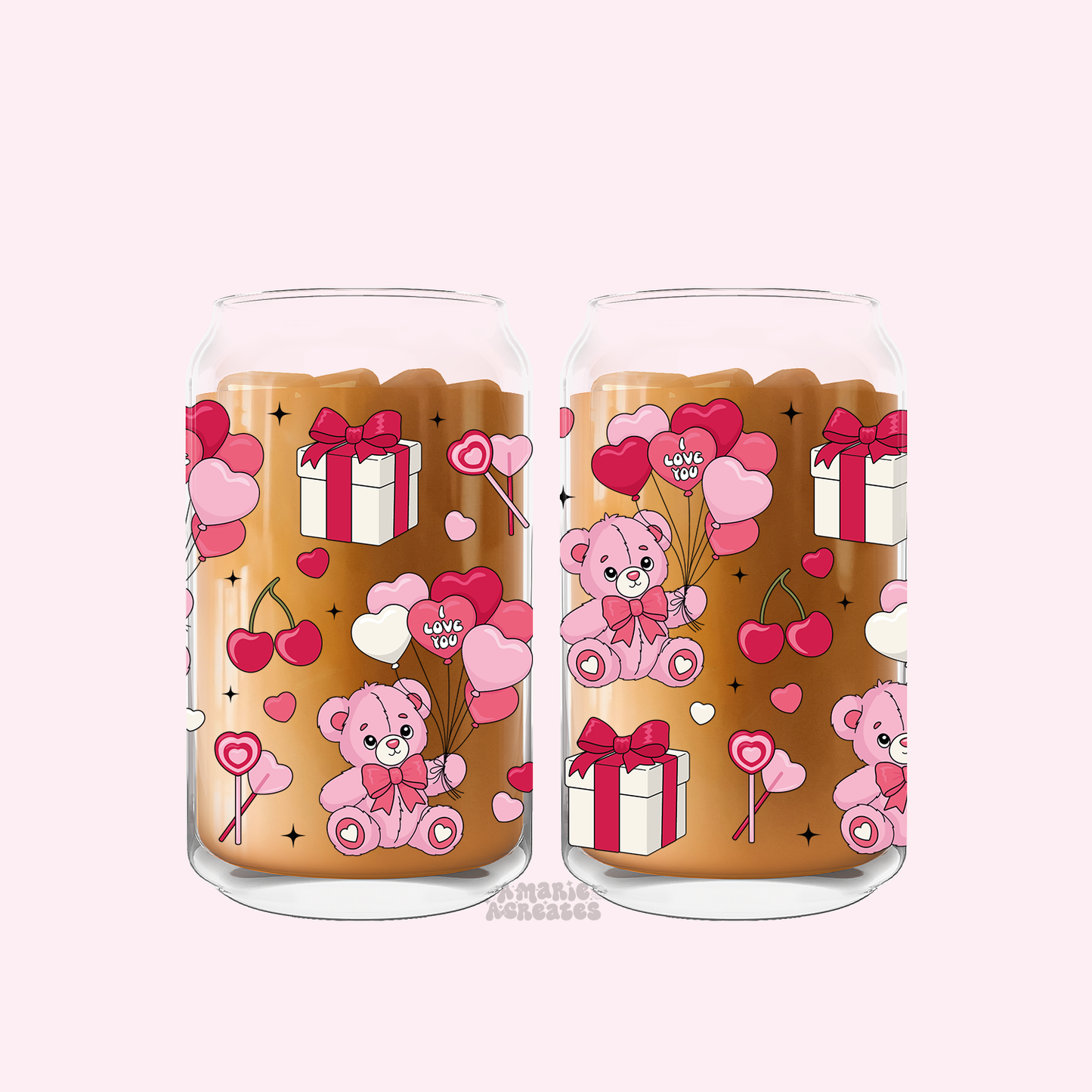 Bear & Presents Glass Cup