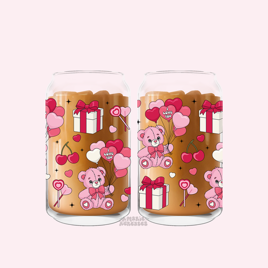 Bear & Presents Glass Cup