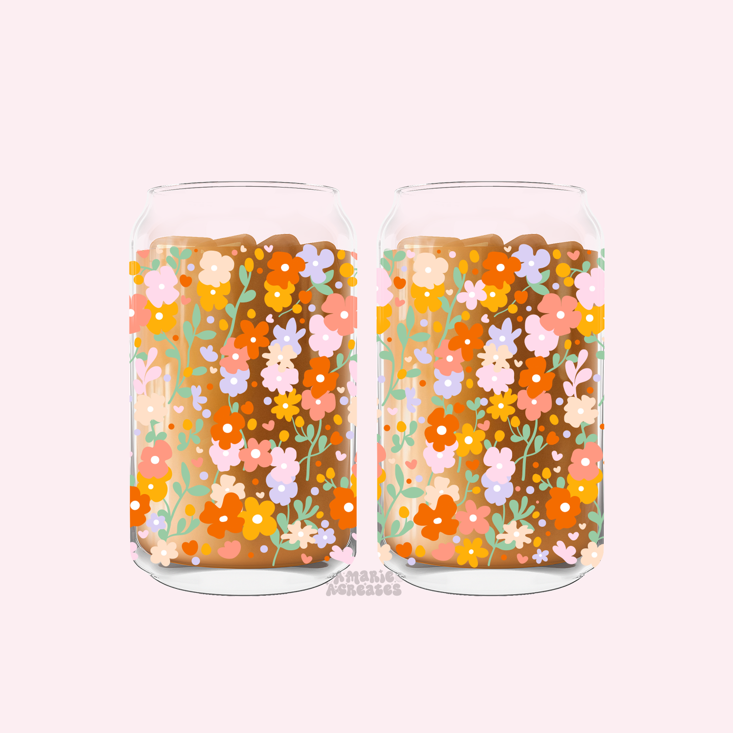 Blooming Bliss Glass Cup