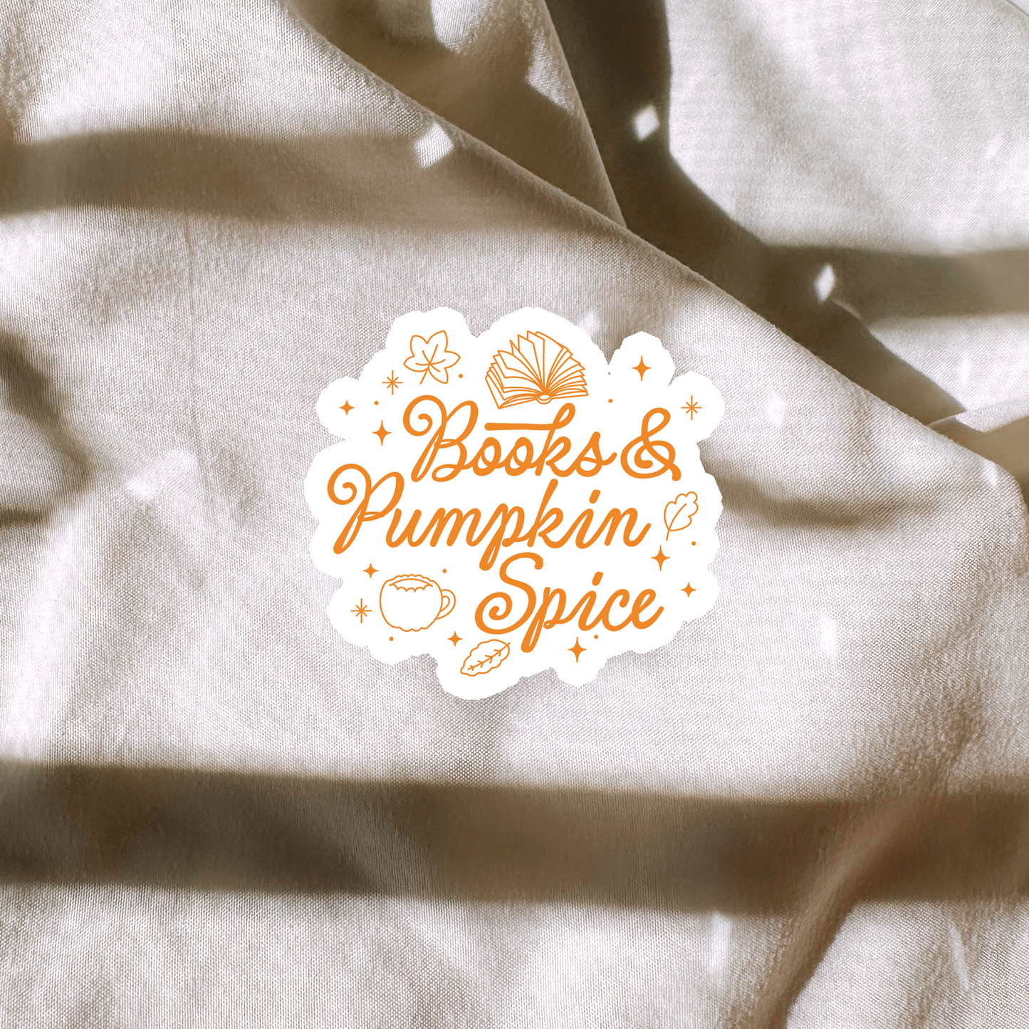 Books & Pumpkin Spice Sticker