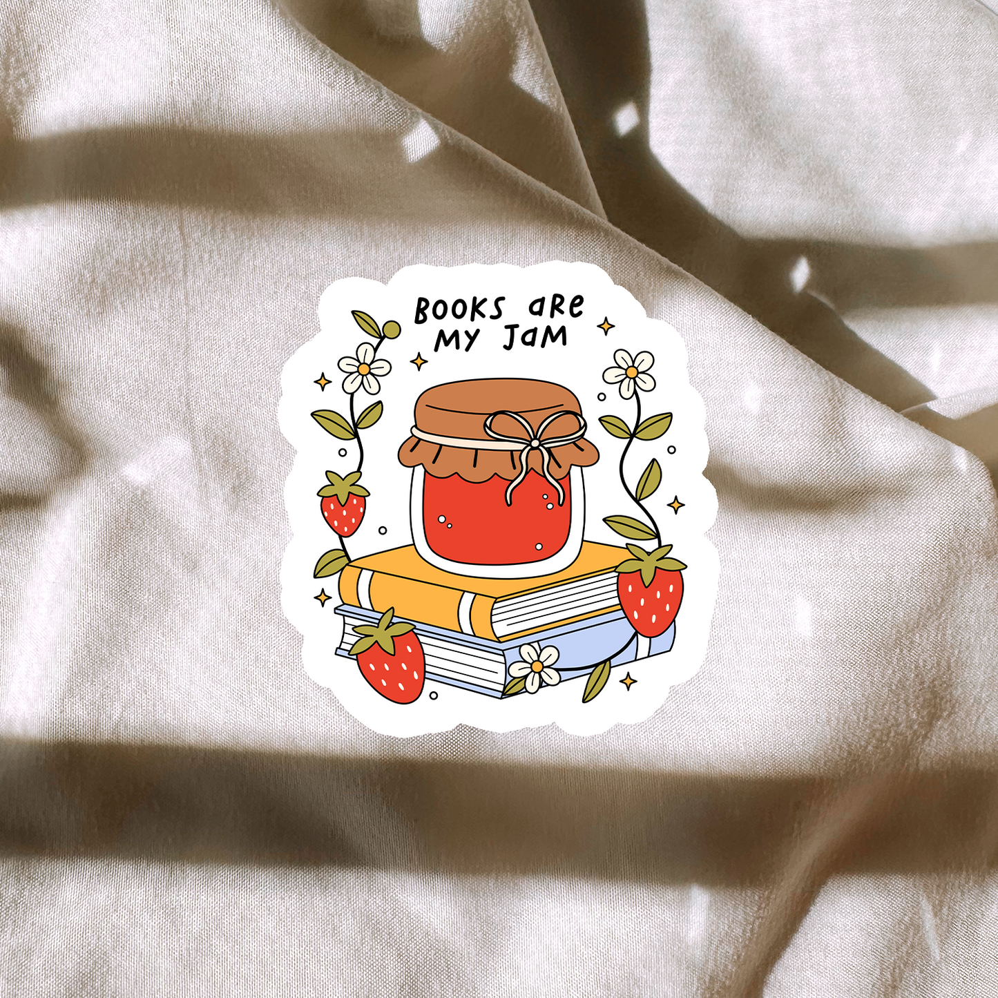 Books Are My Jam Sticker