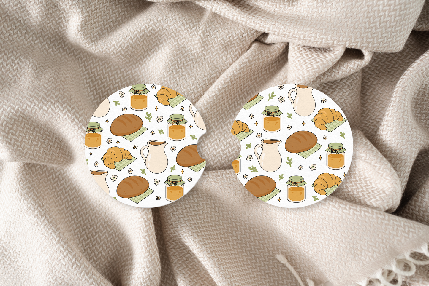 Cottage Breakfast Car Coaster