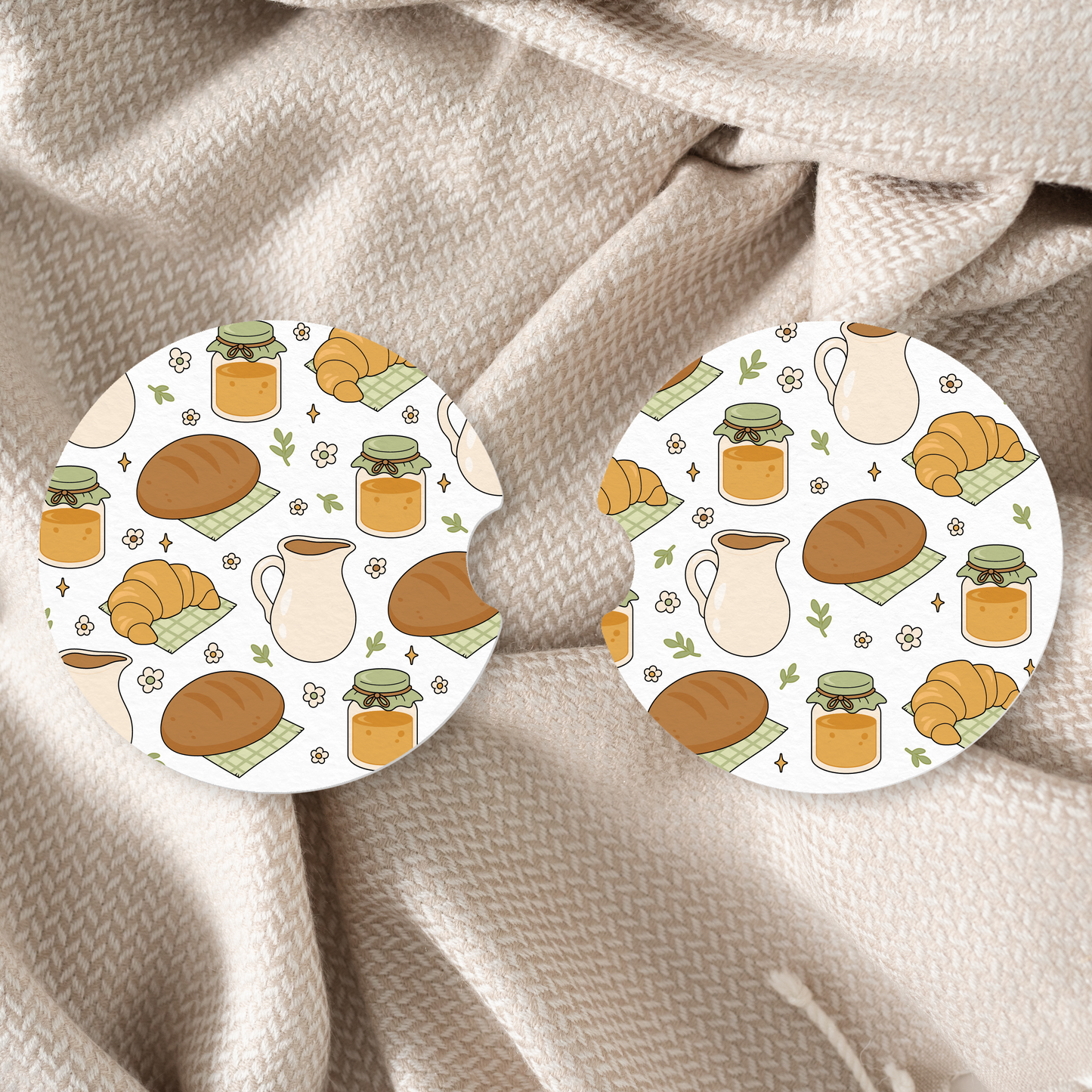 Cottage Breakfast Car Coaster