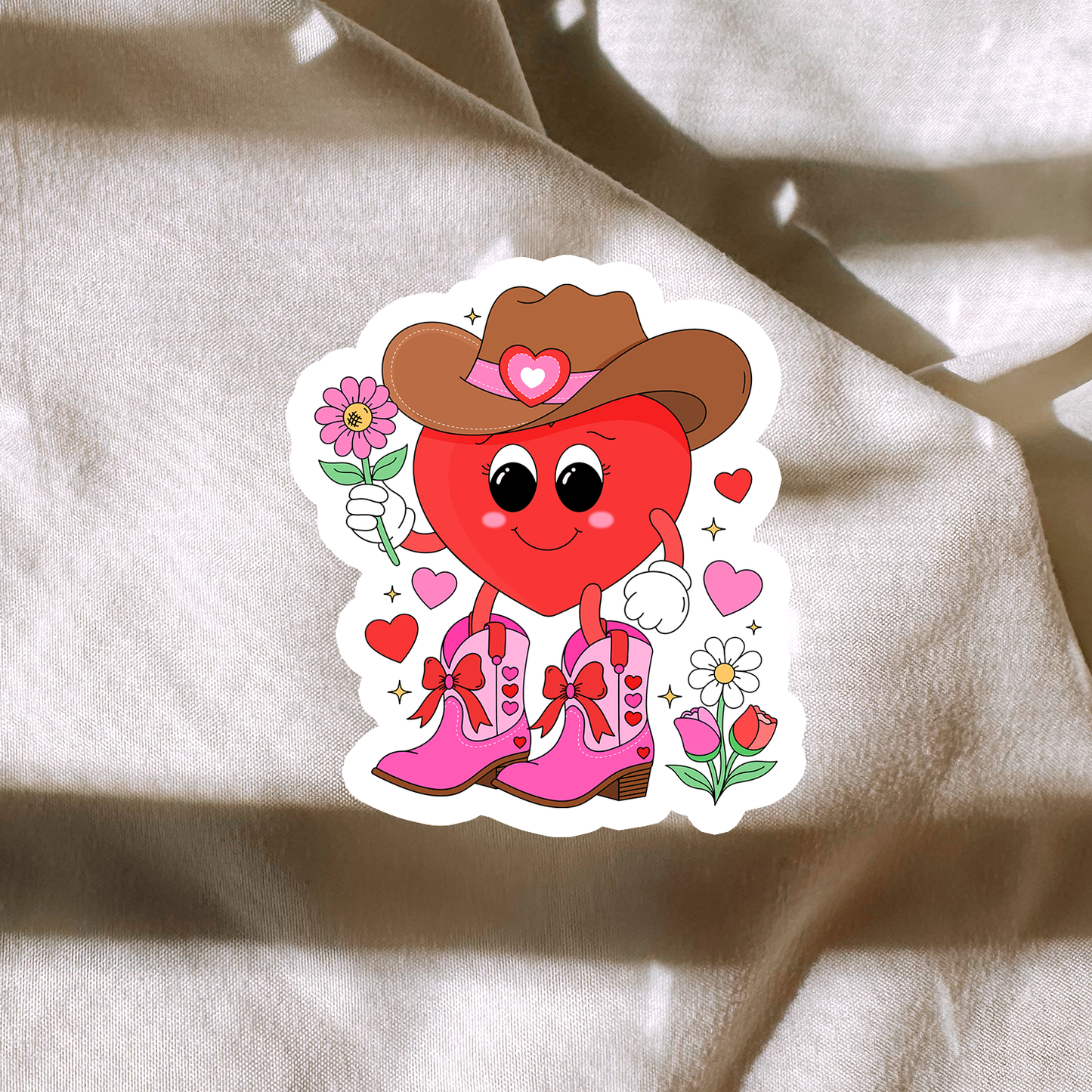 Cowboy Heart Sticker