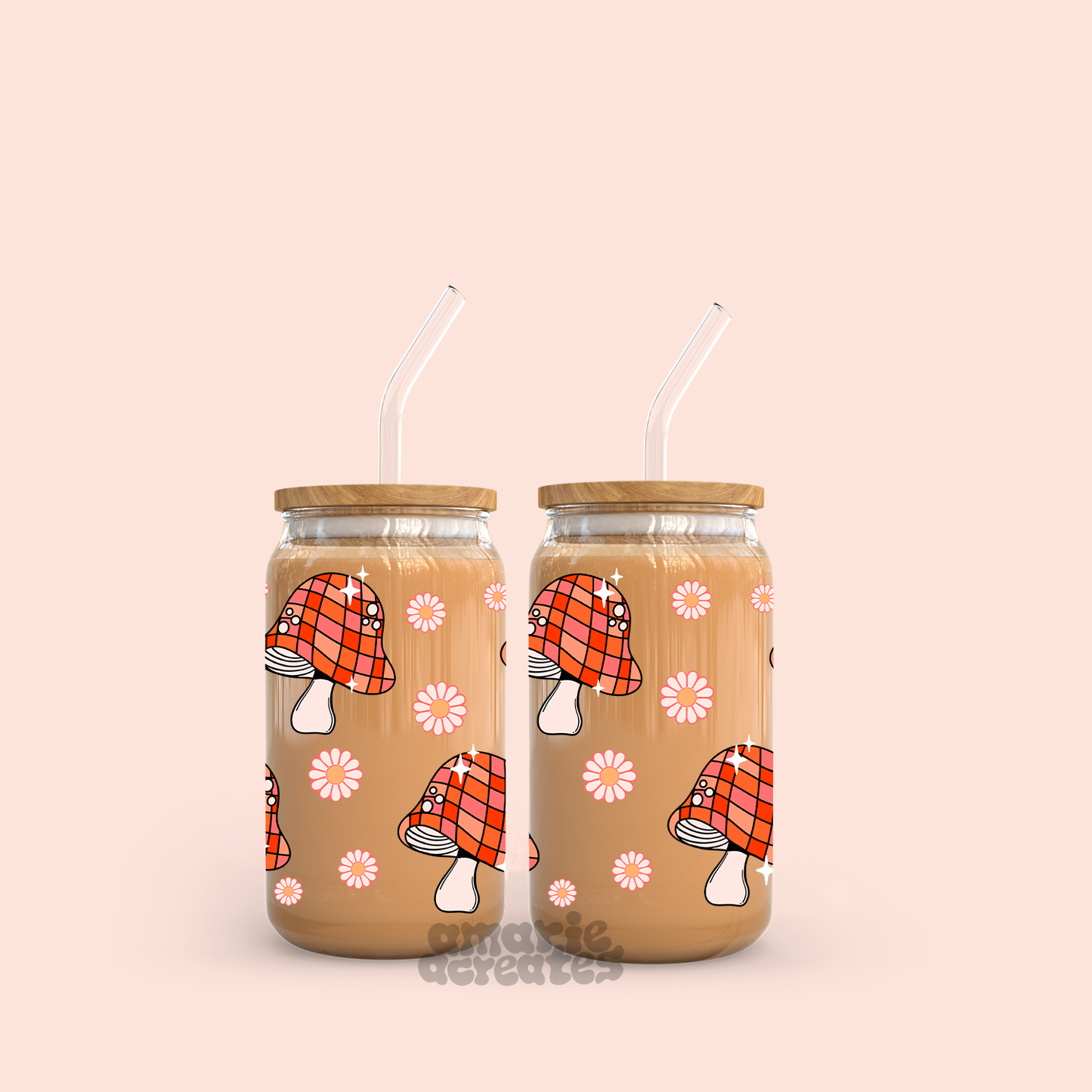 Disco Mushie Glass Cup