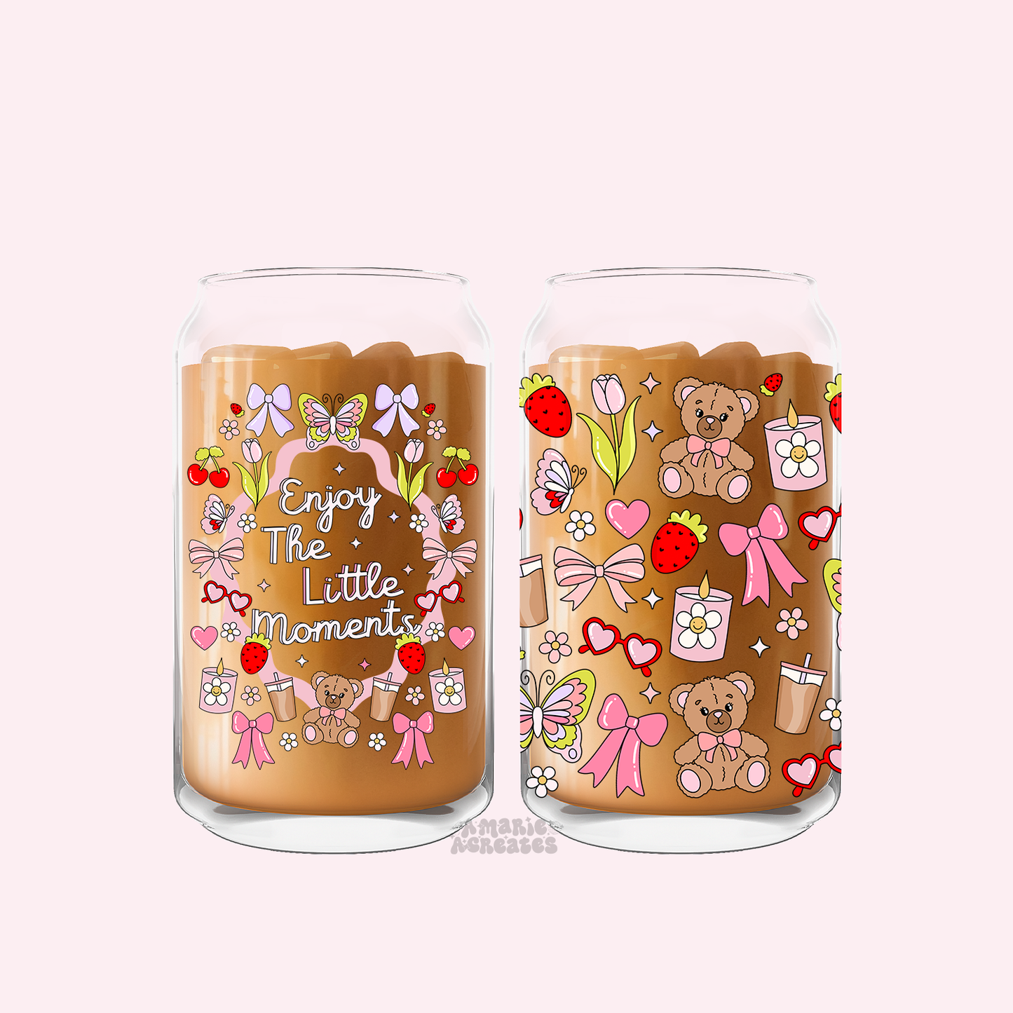 Enjoy The Little Moments Glass Cup