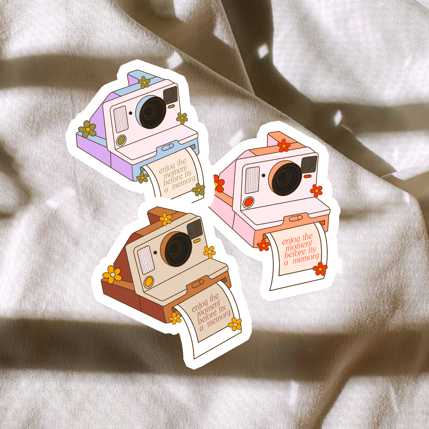 Enjoy The Moment Camera Sticker